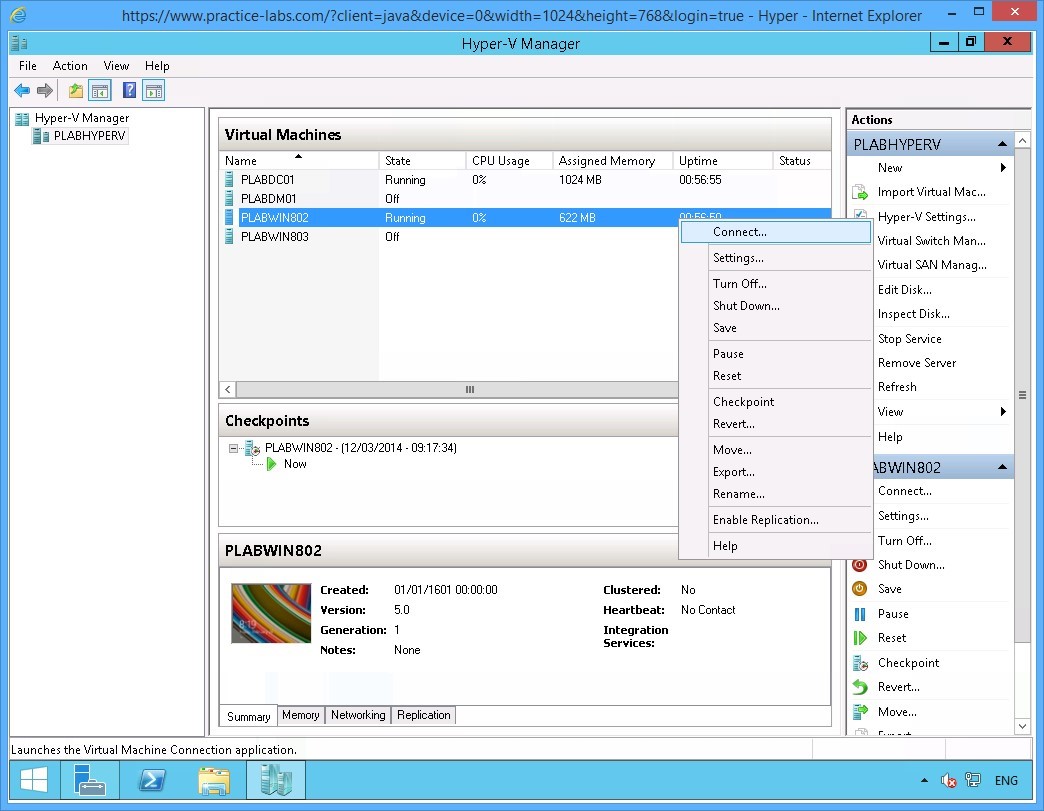 Figure 2.2 Screenshot of the device PLABHYPERV